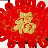 Fan-shaped printed plate hanging fish, festive wedding and festival supplies factory direct sales, sample customization, moving into a new home undefined